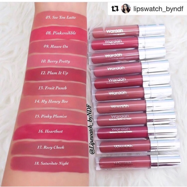 Lipstik Wardah Lip Cream No 13 14 15 Lipstutorial org