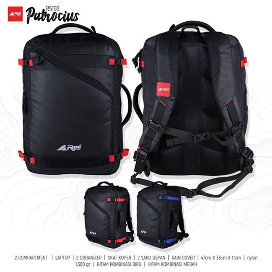 Ransel Daypack Rei Patrocius 35L // Daypack Rei Include Raincover Original