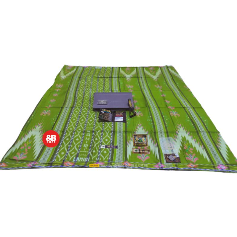sarung lamiri S90 original full sutra Songket gunung timbul MGT hijau muda pupus