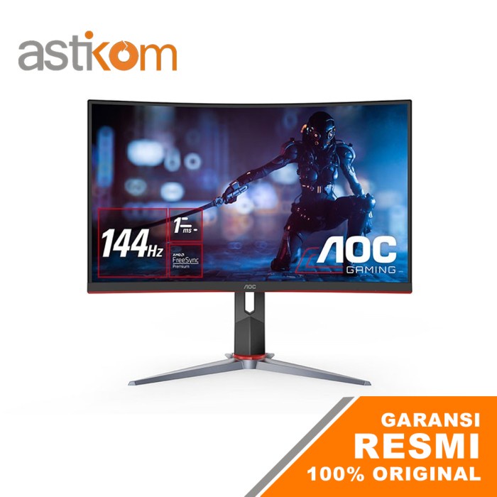 Monitor LED AOC CQ27G2 27&quot; 2560 x 1440 144Hz 1ms VA HDMI DP