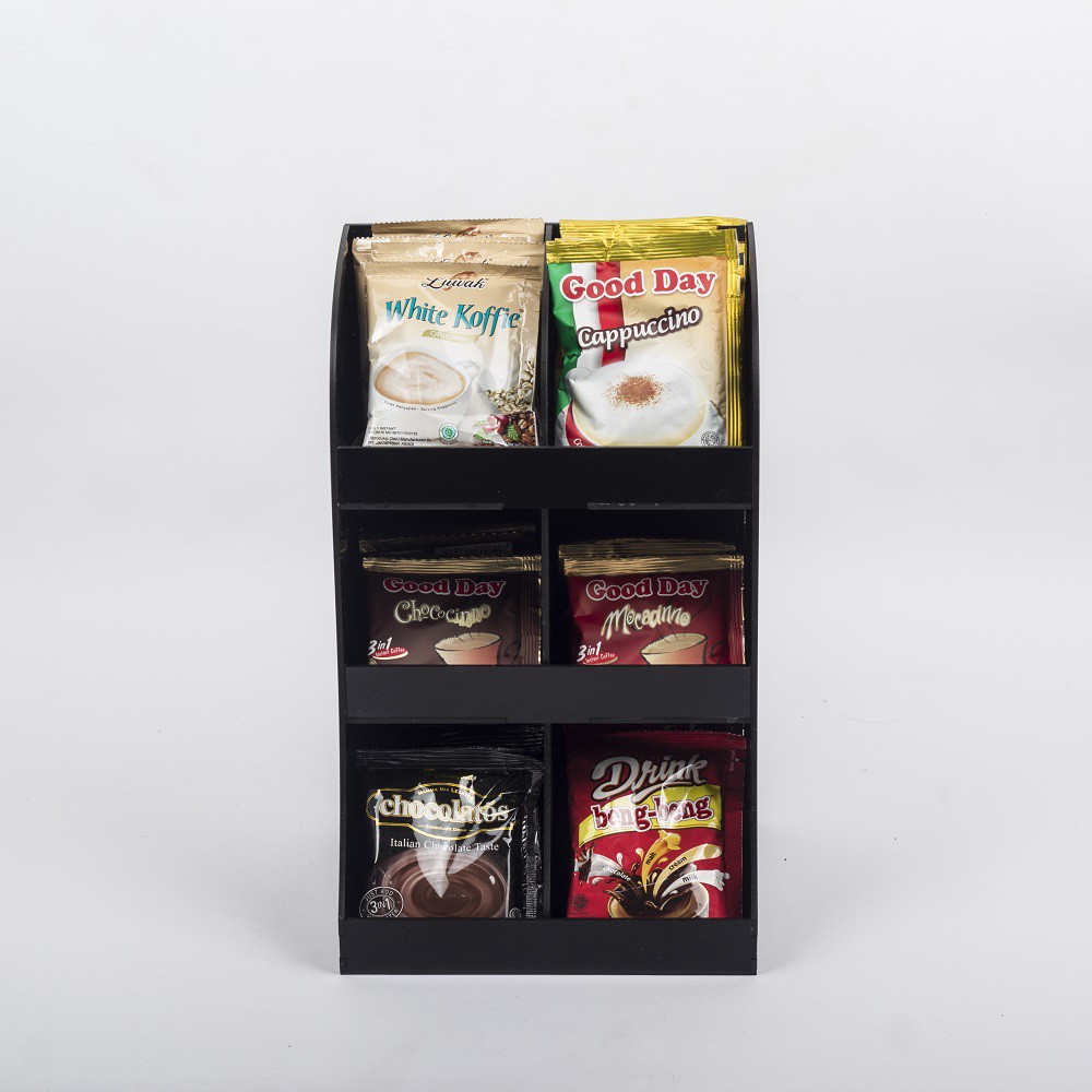 Rak Akrilik Kopi Display Isi 6 Kotak / Rak Display Kopi