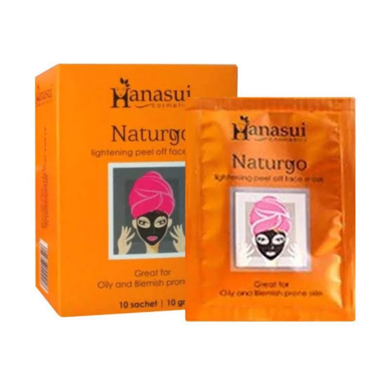 Hanasui Naturgo Sachet / Masker Wajah / Mencerahkan Wajah