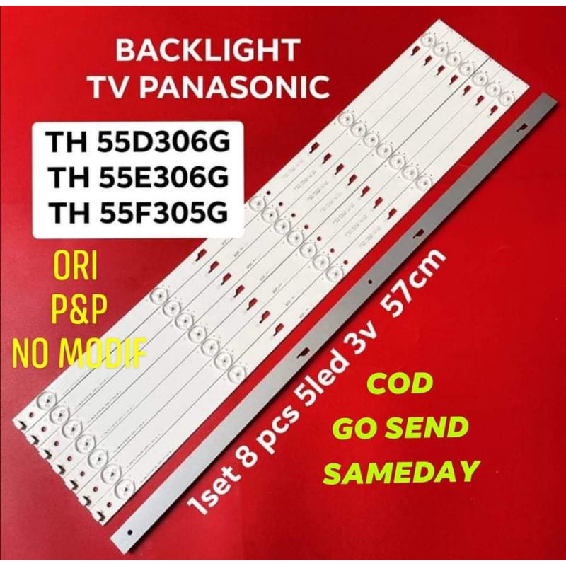 LAMPU LED BL BACKLIGHT TV PANASONIC 55 5LED 55D306 55E306 TH-55D305G  TH-55E306G