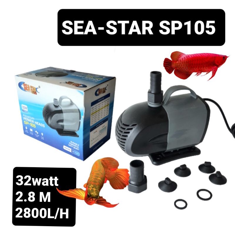 pompa celup air aquarium kolam mesin air hidrofonik SEA STAR SP 105