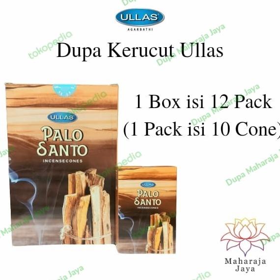 `````````] Dupa Kerucut Cone India Ullas Palo Santo 12s Box
