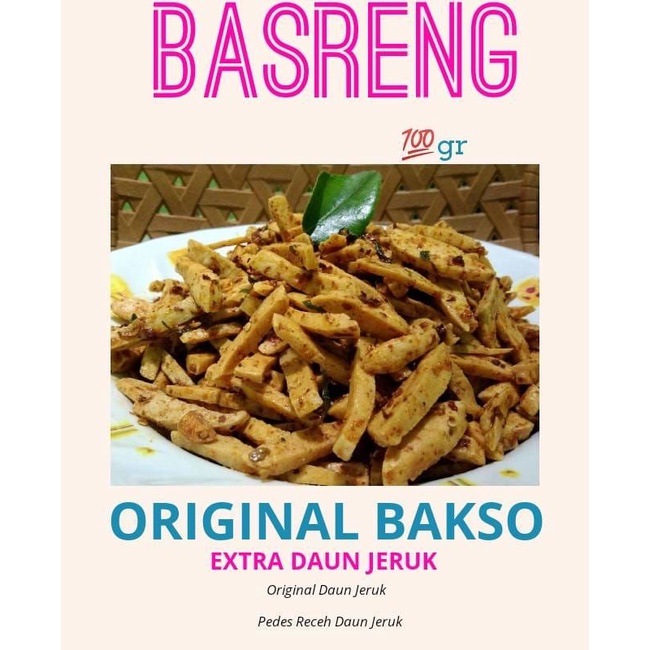 

BASRENG 100gr /BAKSO GORENG GURING RENYAH KULINER PEDAS RECEH