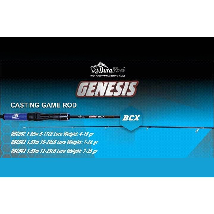Rod Joran Duraking Genesis GBC 662 Bait Casting Game BCX