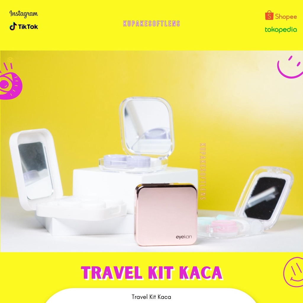 KUPAKESOFTLENS Travel Kit Kotak Kaca