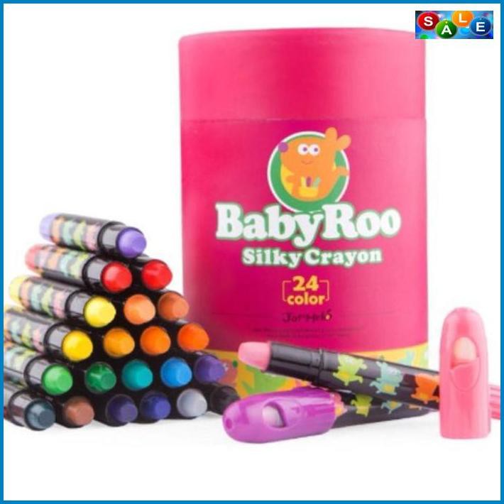 

✅Jual Babyroo Crayon pensil warna oil pastel face painting/ BabyROO Silky Crayon pensil warna - 12