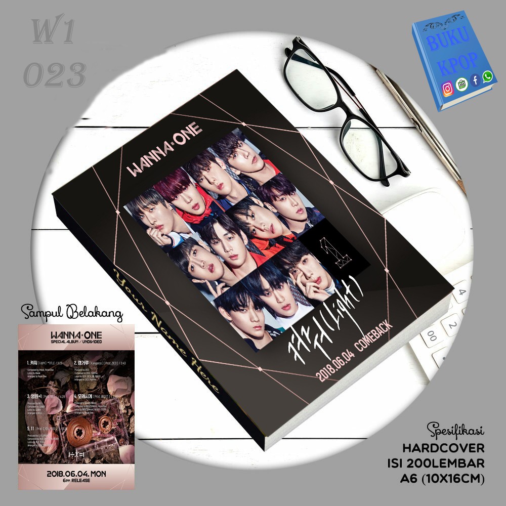 

BUKU TULIS KPOP/NOTEBOOK WANNA ONE Undivided