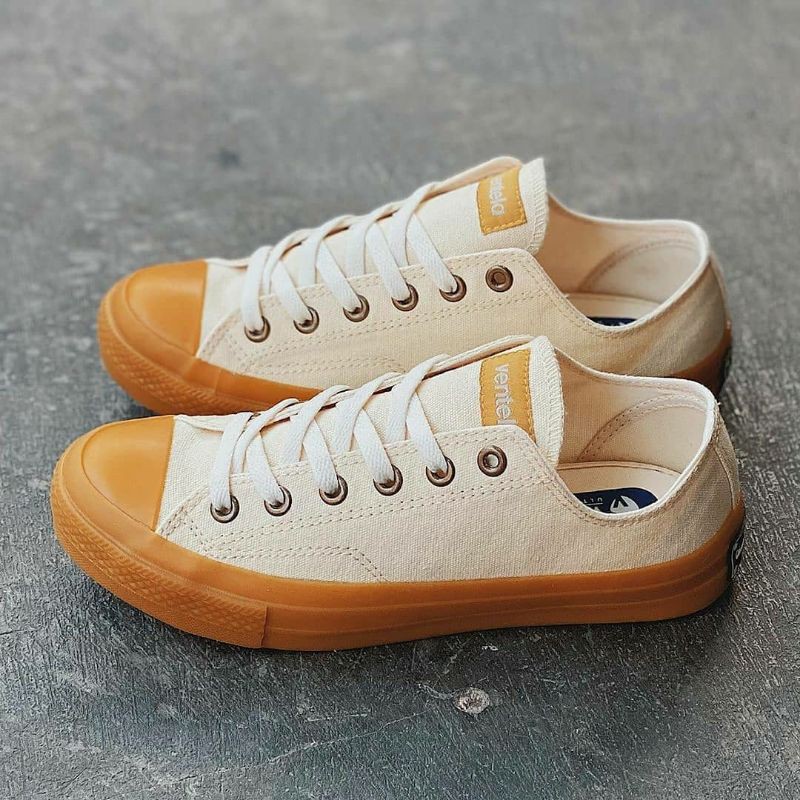 SEPATU VENTELA BTS GUM NATURAL WHITE LOW | VENTELA 70S GUM | VENTELA GUM WHITE NATURAL