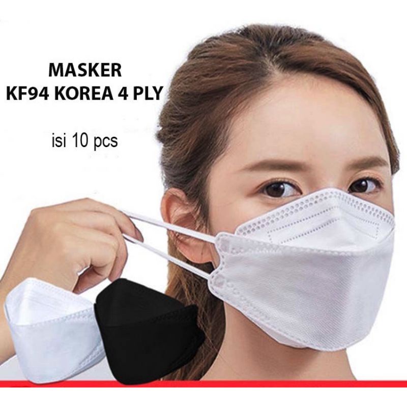 10 pc MASKER KF94  MASKER DEWASA mix warna