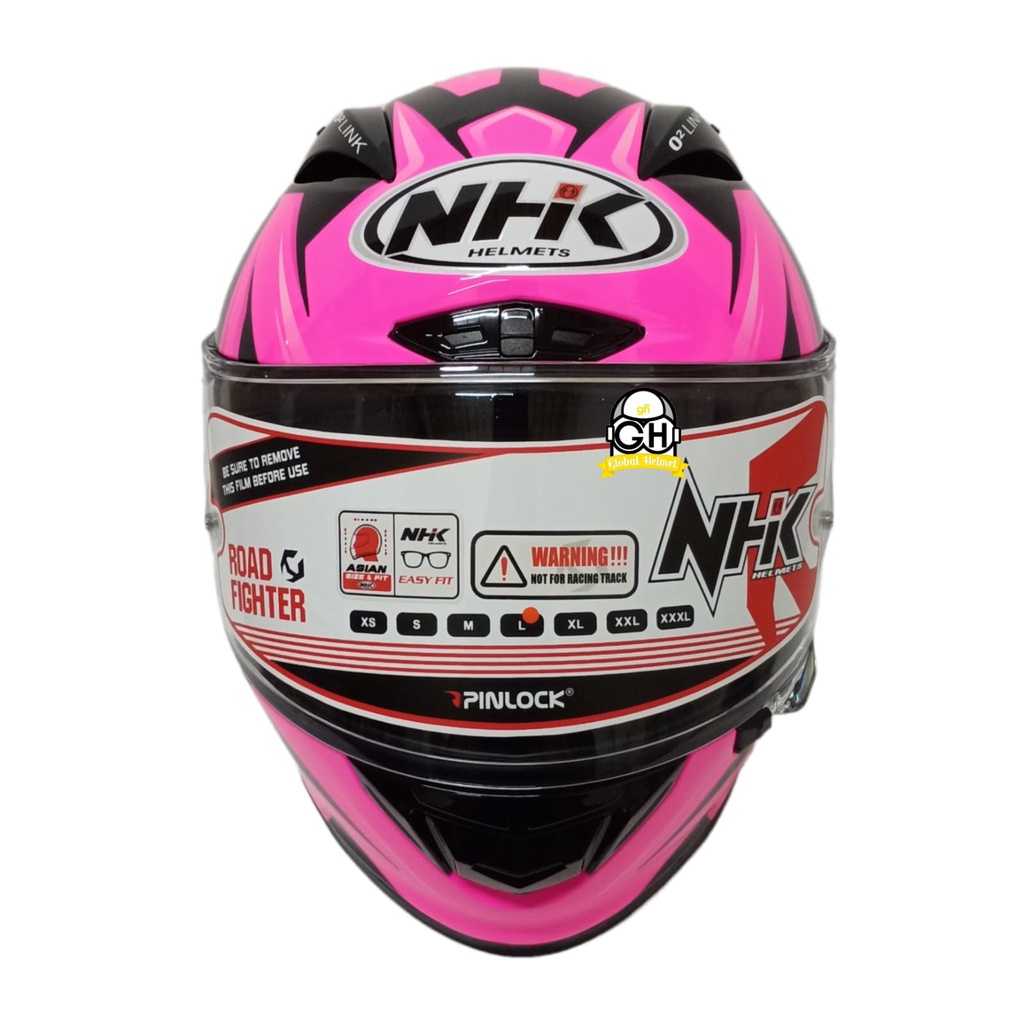 NHK HELM GPR TECH STREET NMS BLACK PINK GLOSSY GP R TECH