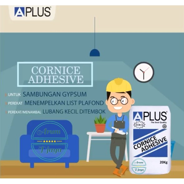 Kompon Gipsum APlus -  Compound Gypsum A Plus CORNICE ADHESIVE 1 kg