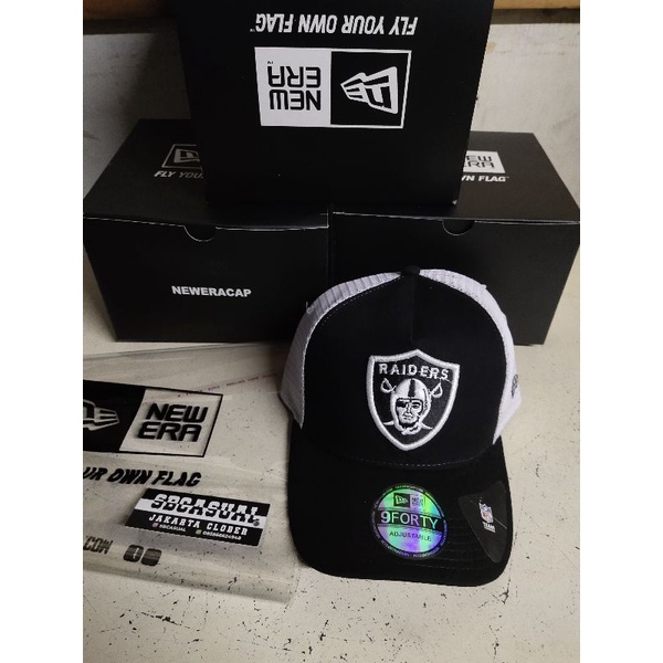 New Era x NFL Raiders Trucker Cap Original Topi Second Branded Murah