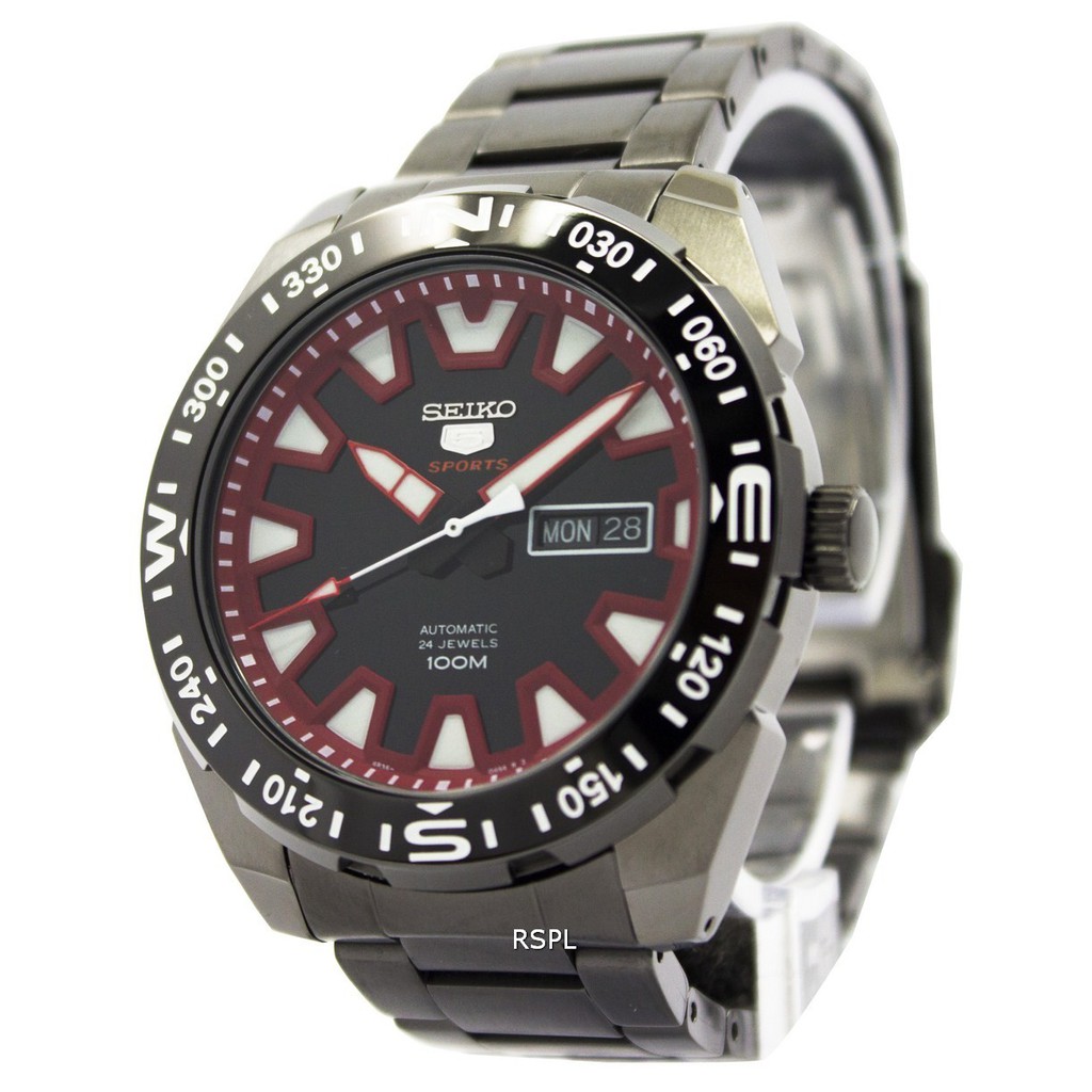 Seiko 5 Sports SRP749K1 Automatic Black-Red Dial | Jam Pria SRP749