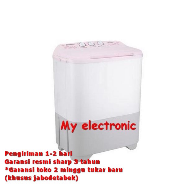 mesin cuci sharp ES-T80MW 2 tabung 7 kg 330 watt