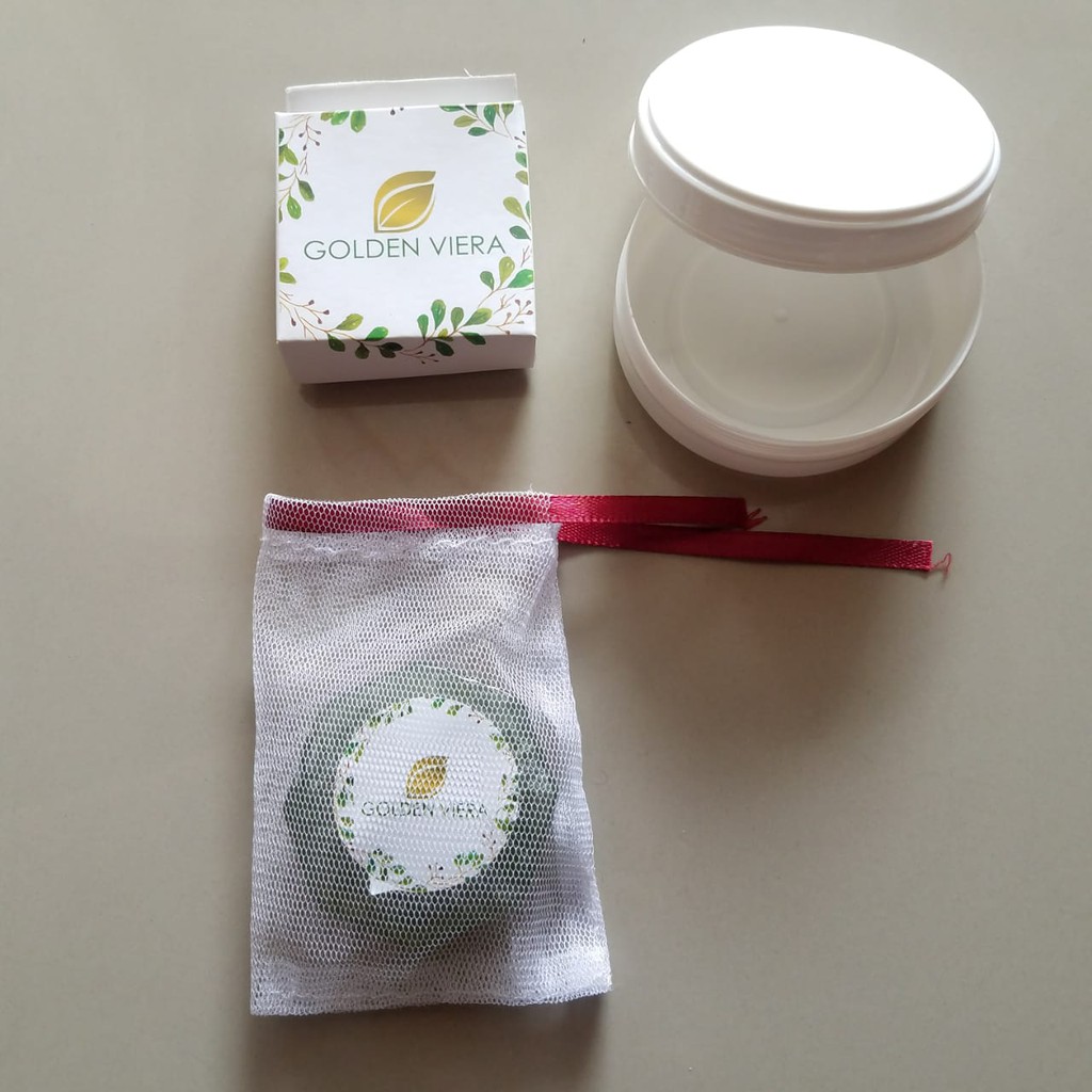 (ORIGINAL) GOLDEN VIERA ORIGINAL 100% GOLDENVIERA SABUN WAJAH MUKA JERAWAT MENCERAHKAN HERBAL SOAP