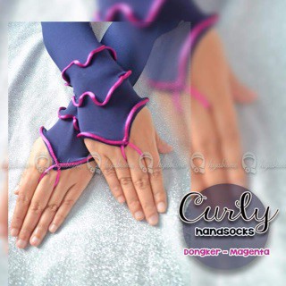 ( BUY 1 GET 1 FREE ) Sarung Tangan Panjang Wanita Muslim Terbaru Manset Tangan Cincin Curly Syari OR