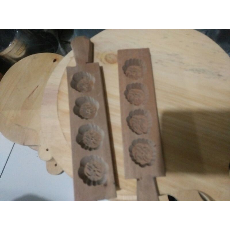 Cetakan kue satu kacang/Kue bangkit/kue saptu kayu