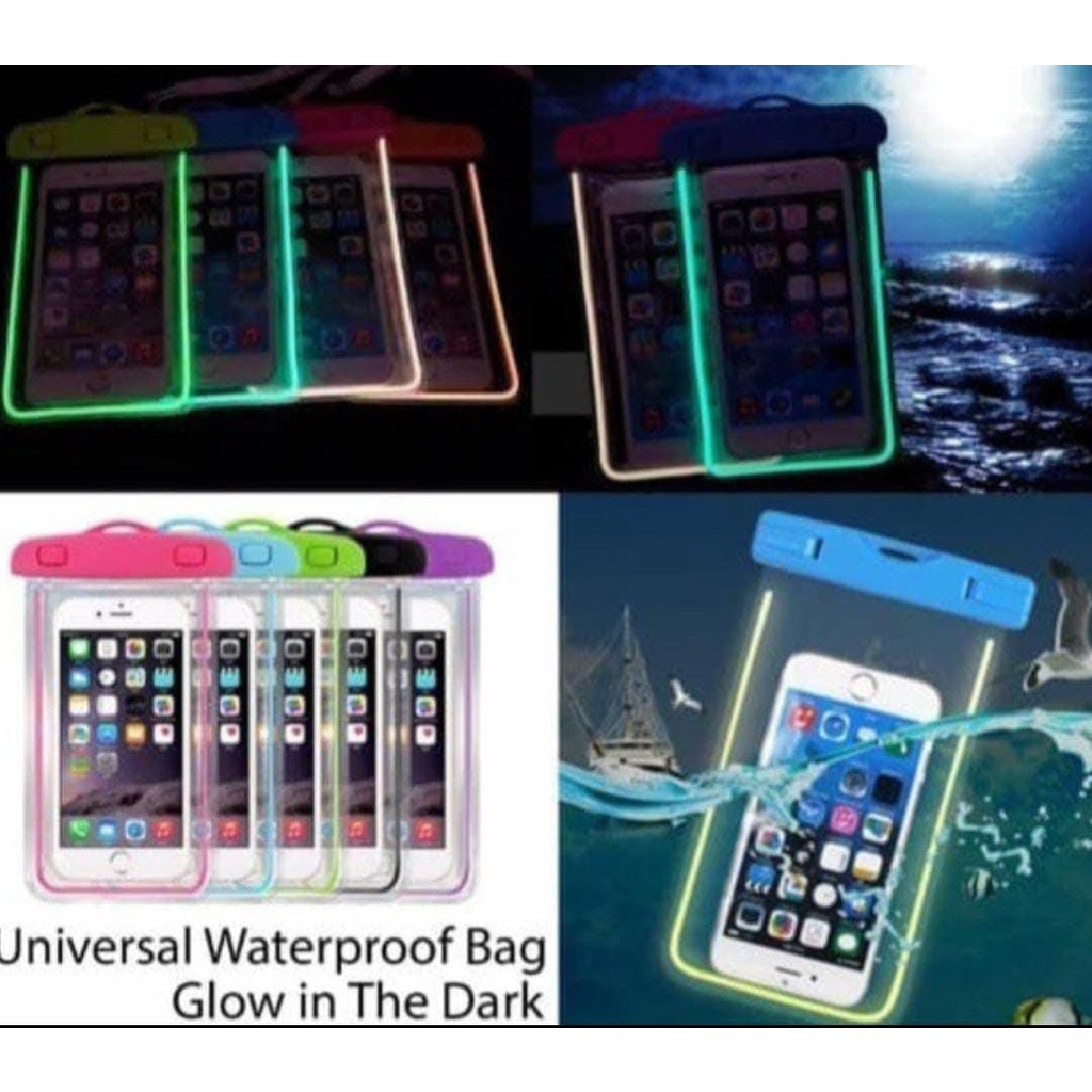 WATERPROOF SOFT CASE HP PHONE ANTI AIR  BERBAGAI VARIAN UNIVERSAL