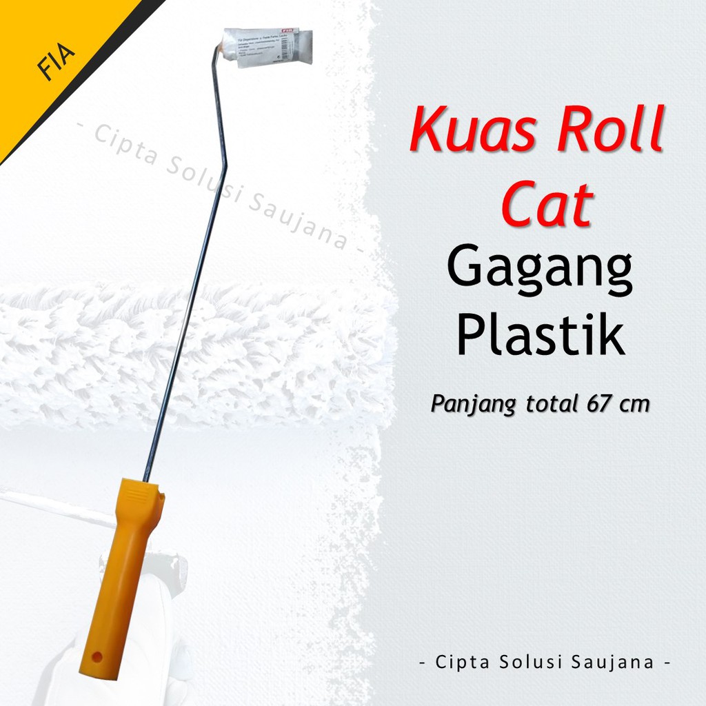 

GAGANG KUAS ROLL KAPAL FIA STIK BULU KUAS ROL CAT TANGKAI KUAS PAINT ROLLER STICK