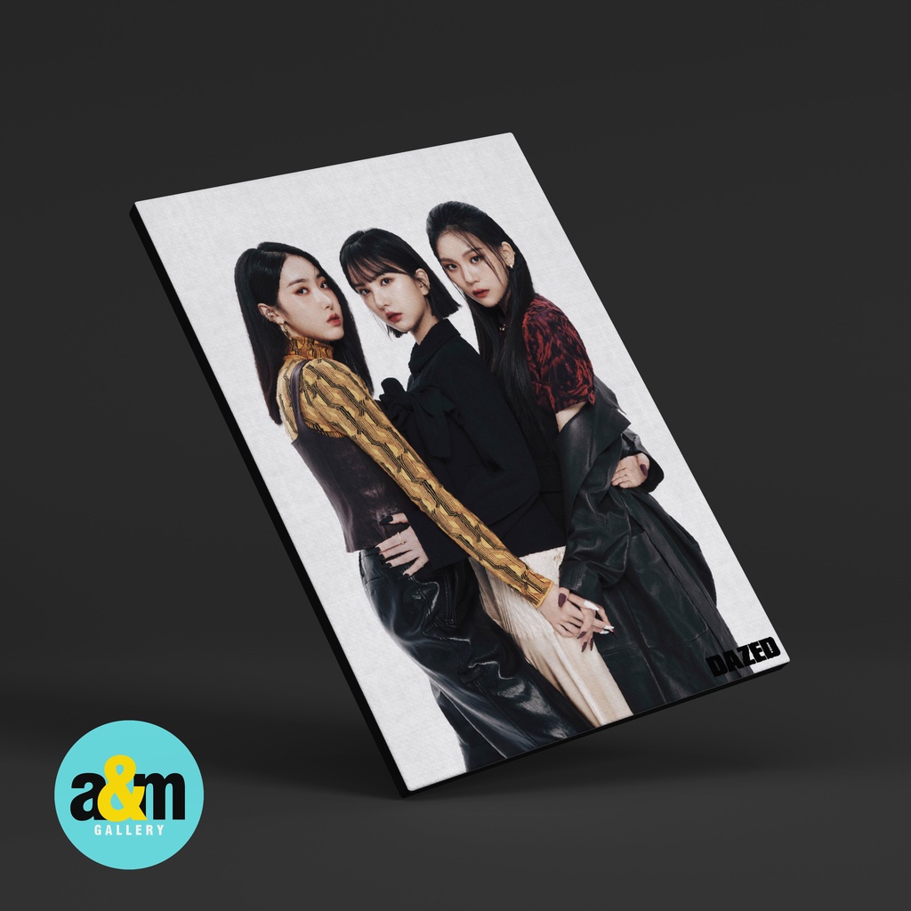 Poster Kayu VIVIZ Umji SinB Eunha Bibiji Hiasan Dinding Dekorasi Kamar I Poster Kayu K-POP Dekorasi Kamar - A&amp;M