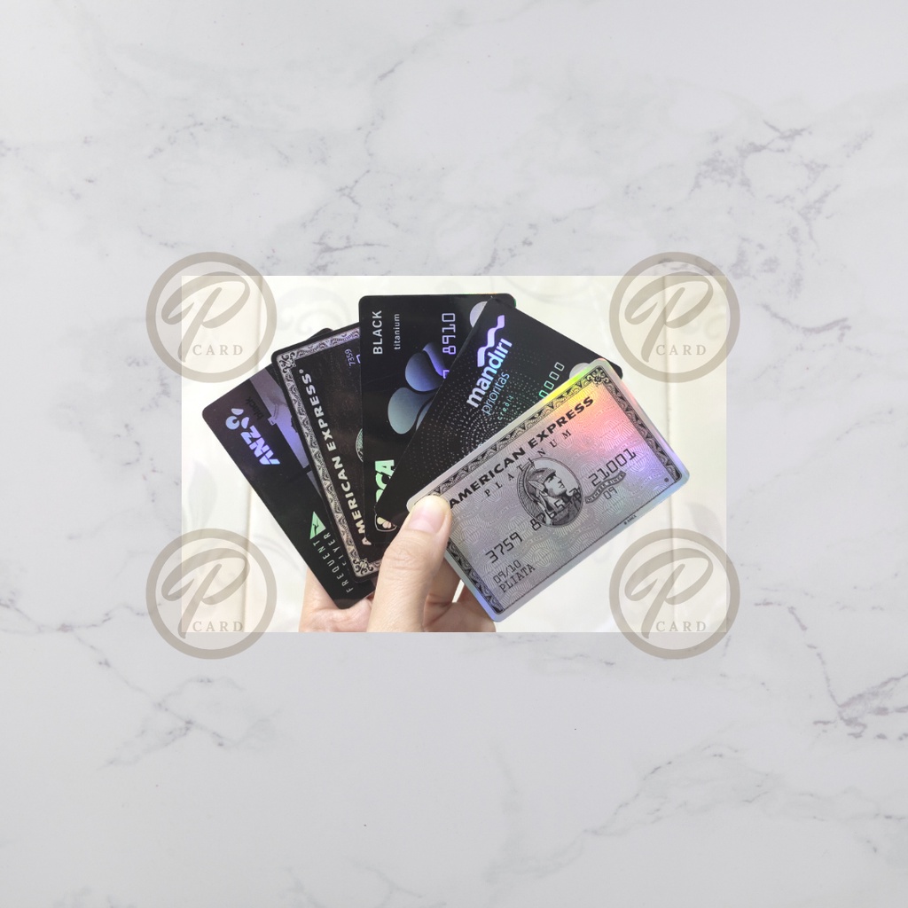 BANK CARD HOLOGRAM SERIES 2 - Card Cover Skin Sticker - PLIATA Stiker Kartu ATM, E-Money, E-Toll