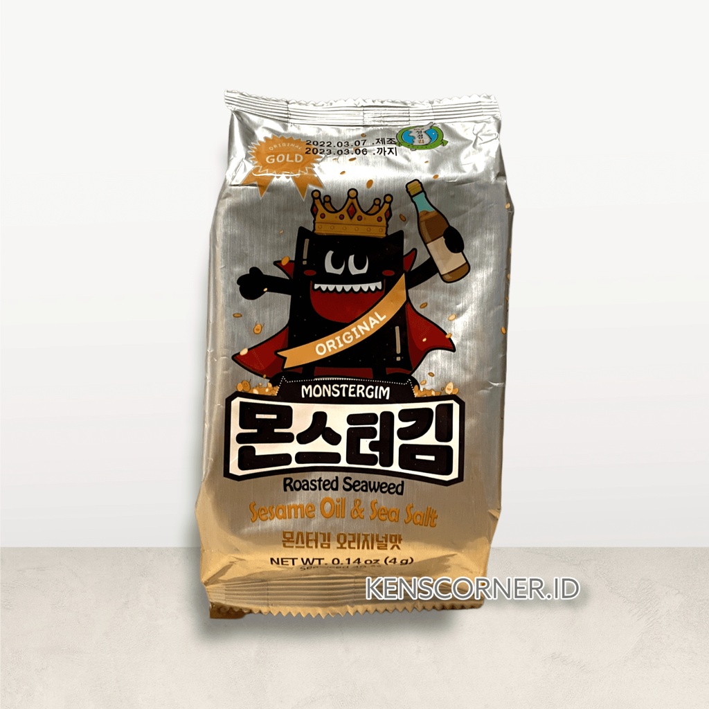 Monster Gim Nori Korea 4 Varian Per Pcs ( 6 Gram ) / Nori Import Korea