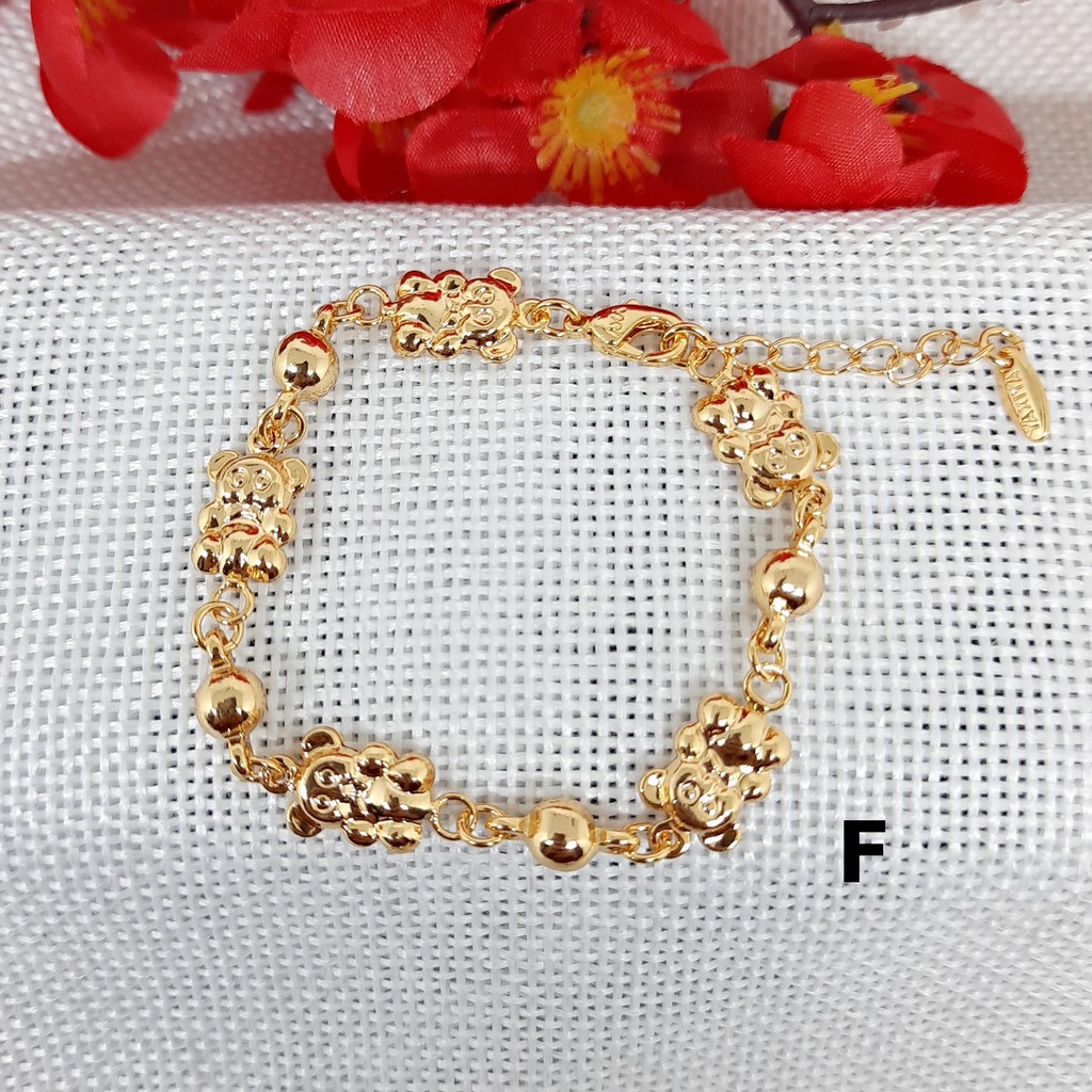 Gelang Bayi Xuping Rantai Mainan Lonceng Lapis Emas Gold - BB146