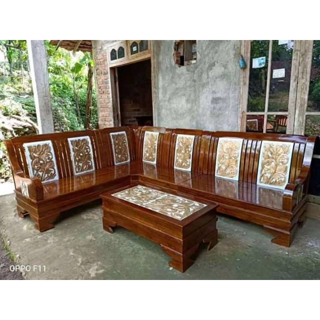 Kursi Sudut Kayu Jati Kursi Jati Kursi Sudut Semut