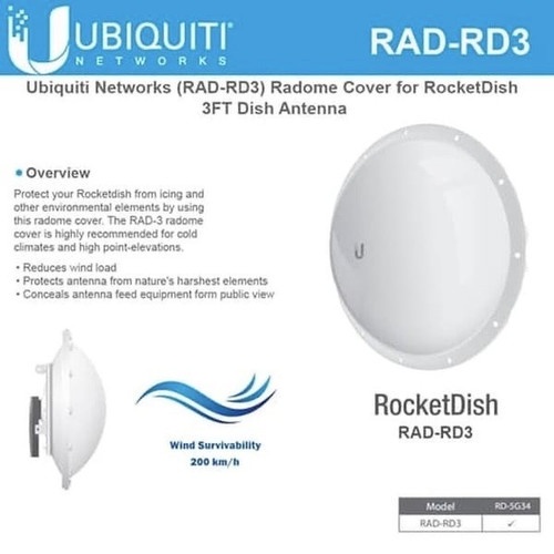 Ubiquiti RAD-RD3 Radome Cover for Rocketdish 34db