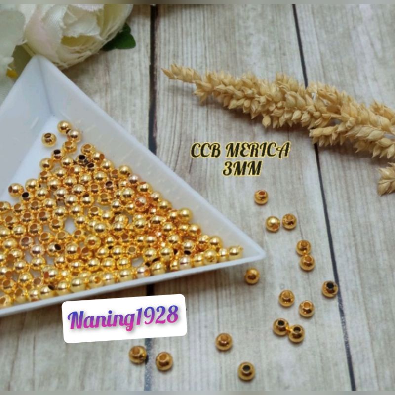 Ccb Merica Gold Pembatas Merica 10 Gram Ccb Spacer Merica 3mm
