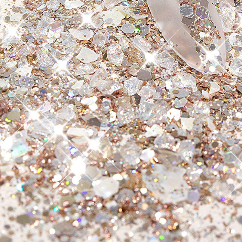 Agustina Abalone Shell Flakes Mixed 1Box Nail Charms Hexagon Manicure Aksesoris Paillette Nail Art Dekorasi