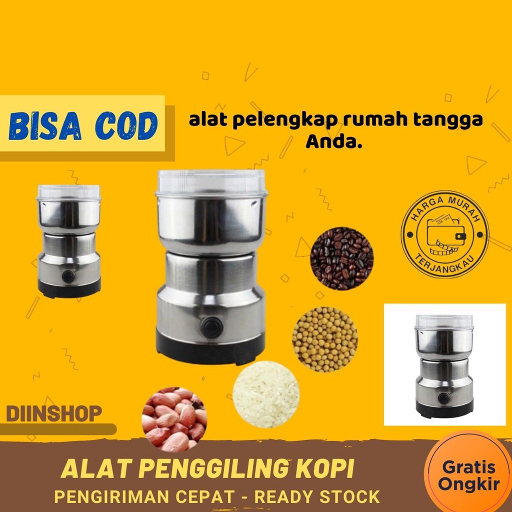 BLENDER BUMBU DAPUR PORTABLE NIMA ALAT PENGGILING BIJI KOPI ELEKTRIK