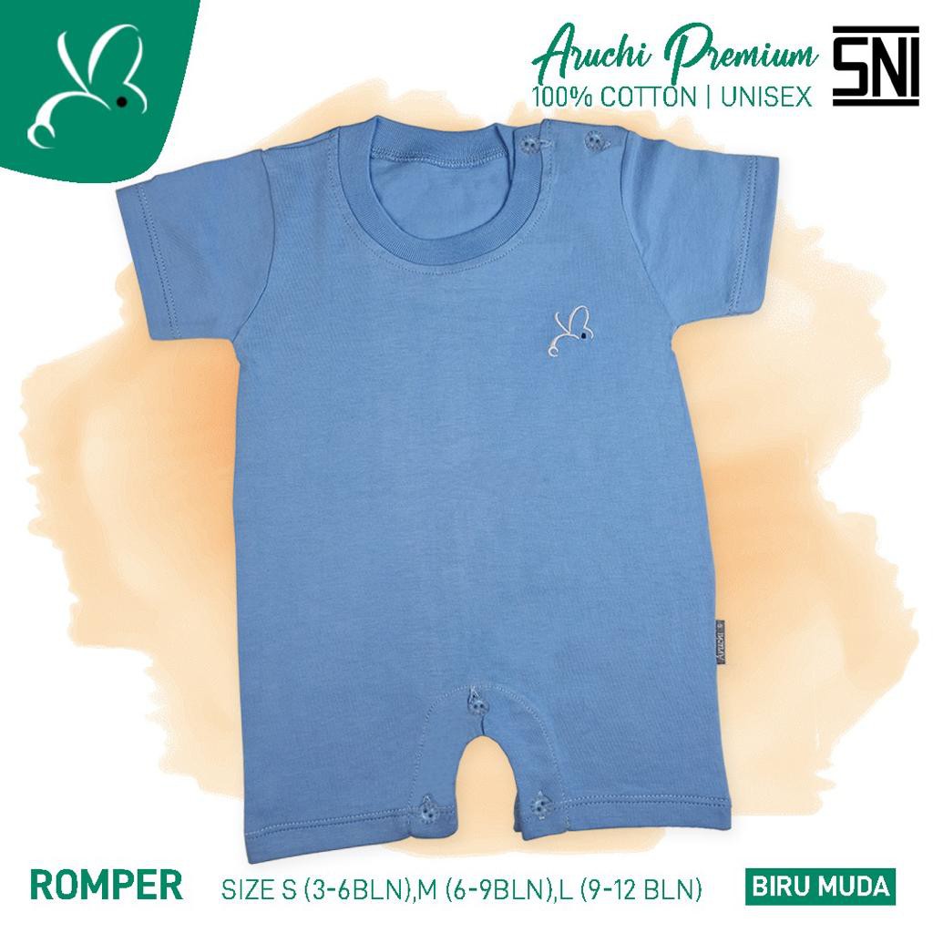 Aruchi PREMIUM romper segiempat Baju anak Baju bayi Romper bayi SNI (3-12 bln) CBKS