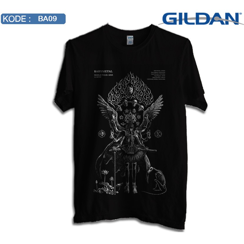Kaos babymetal original gildan softstyle baby metal ba09