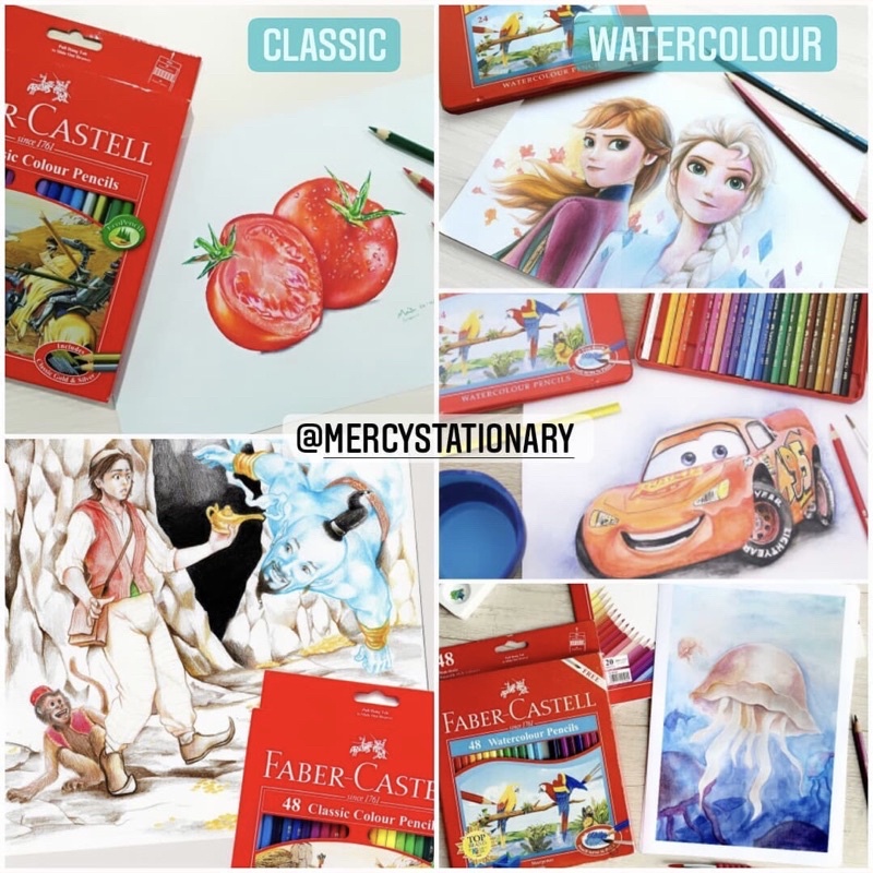 

Pensil Warna Watercolour Faber Castell Classic Colour Pencils Water Colour