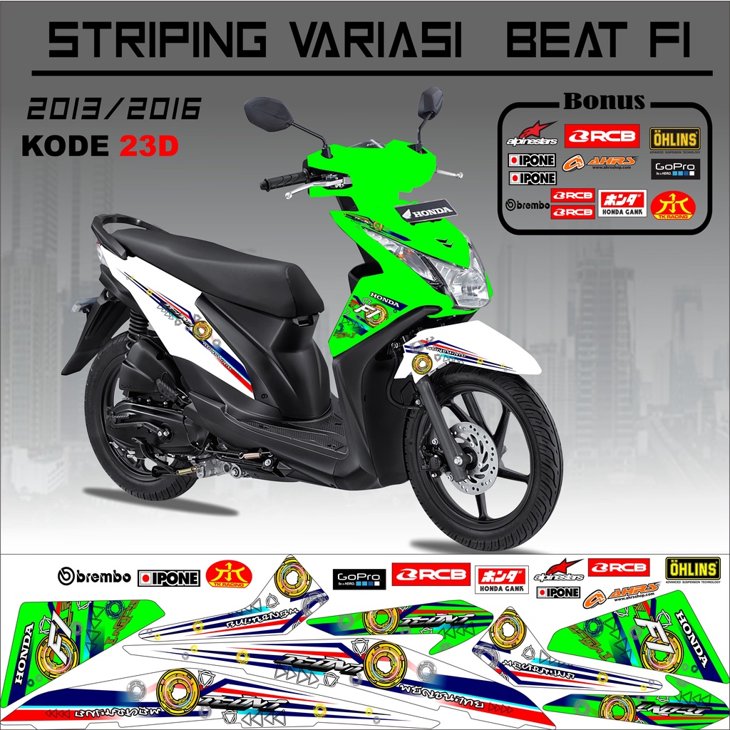 Striping Beat Variasi Stiker Beat Kode 23