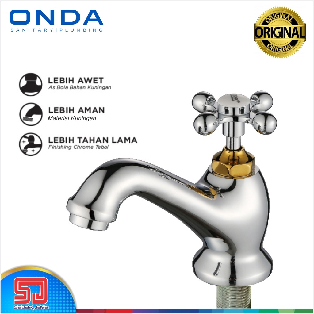 ONDA Y 325 GWC Kran Wastafel Keran Dapur Cuci Tangan Basin Tap 1/2&quot;