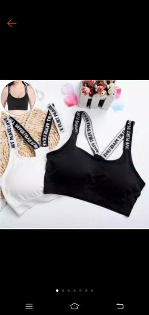 Sport Bra Sexy Tanpa Kawat B001 Freesize Tali Dua