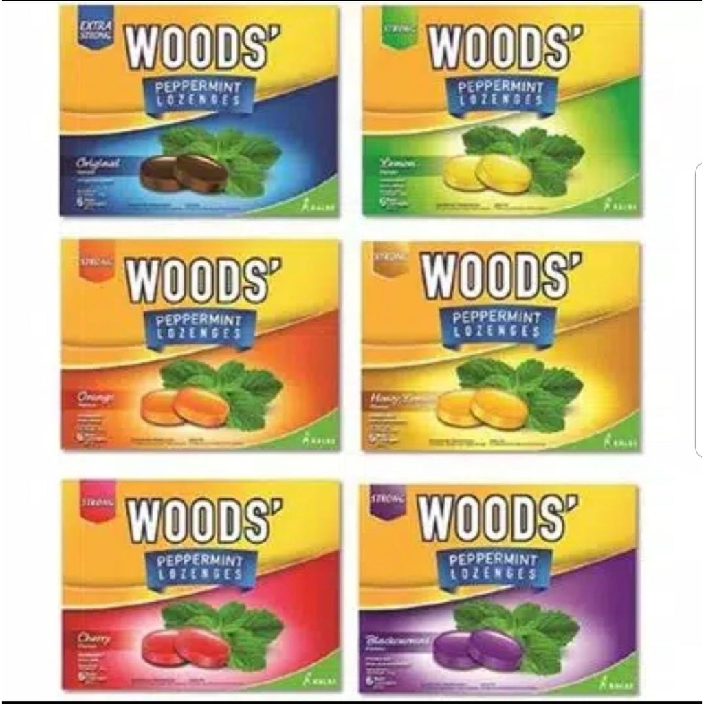 Permen Woods Lozenges 6s permen pelega tenggorokan