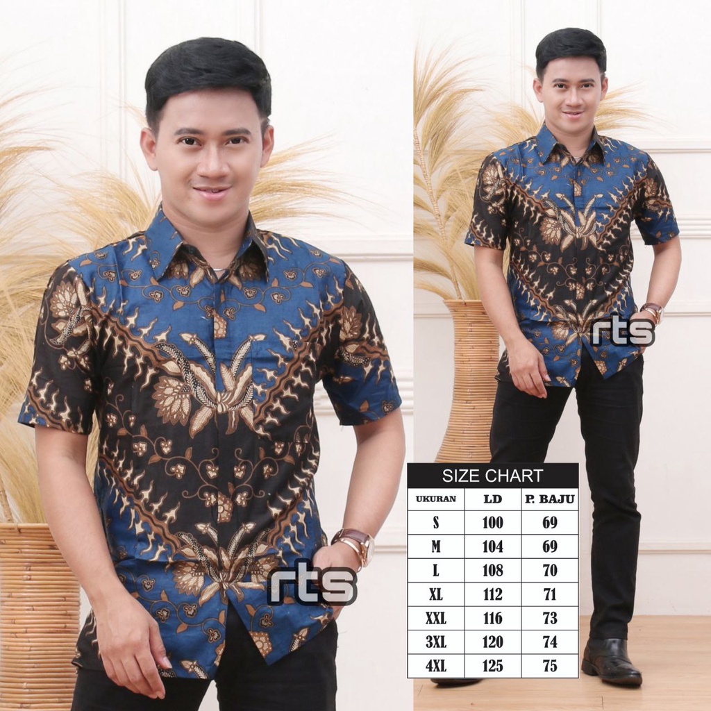 BISA DIBELI TERPISAH BATIK COUPLE FAMILY MOTIF KERISBIRU