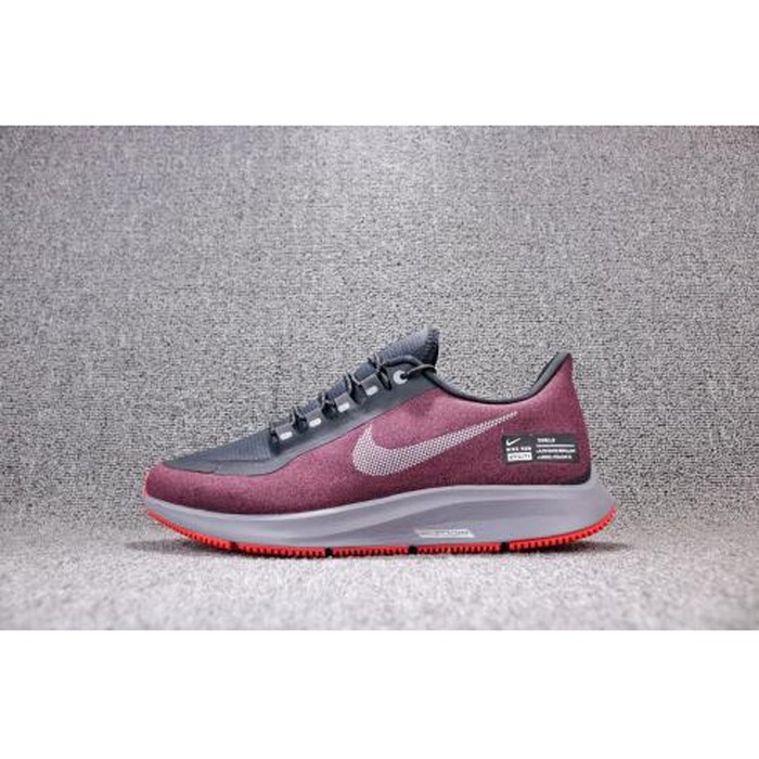 Sepatu Nike Air Zoom Pegasus 35 Black Metallic Silver Maroon  Premium Original