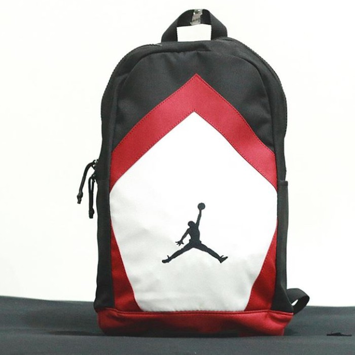 air jordan backpack black and red