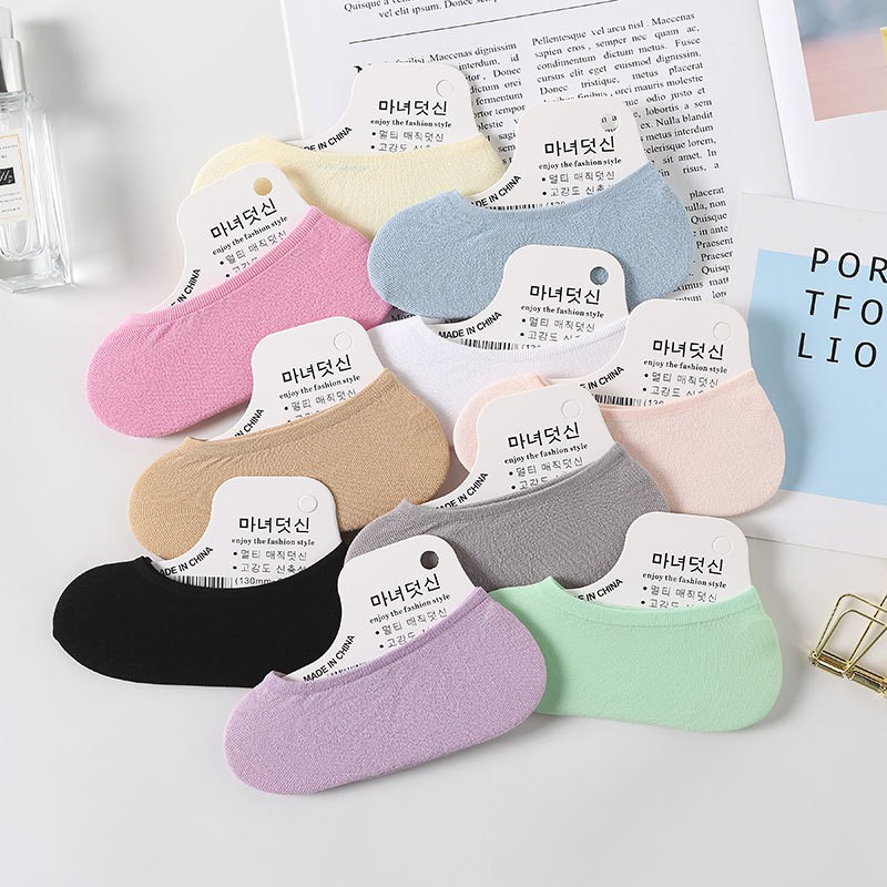 MURMURE.ID | KAOS KAKI HIDDEN SOCKS PRIA WANITA POLOS BAHAN BREATHABLE KAOSKAKI PENDEK CS037-1