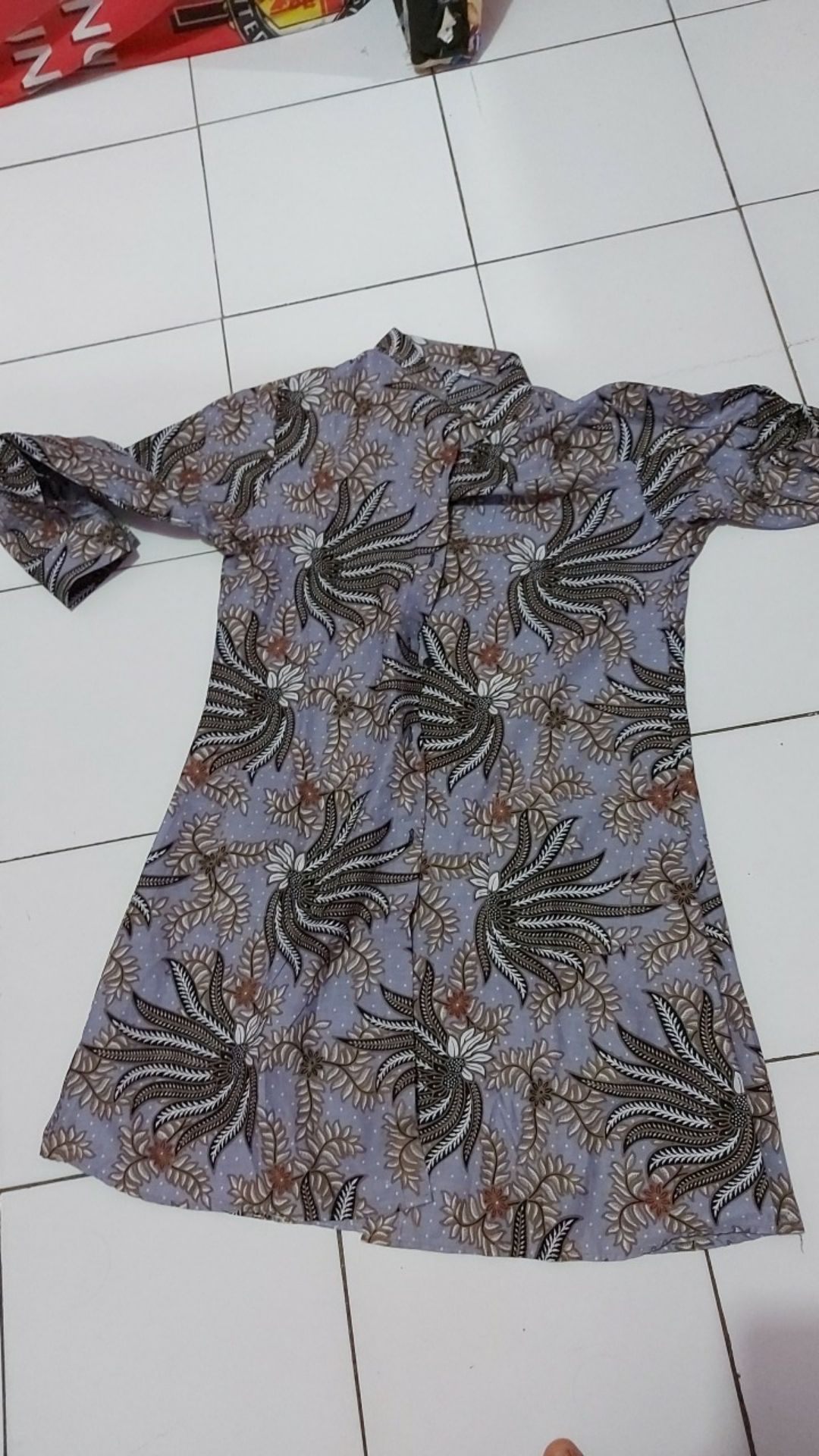 Tunik Batik Kancing Depan(busui)motif Kenongo