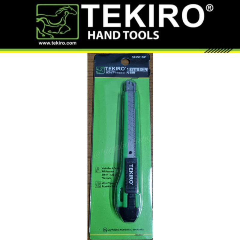 

PISAU CUTTER 9MM TEKIRO CUTTER KNIFE SILET TERMURAH TEKIRO