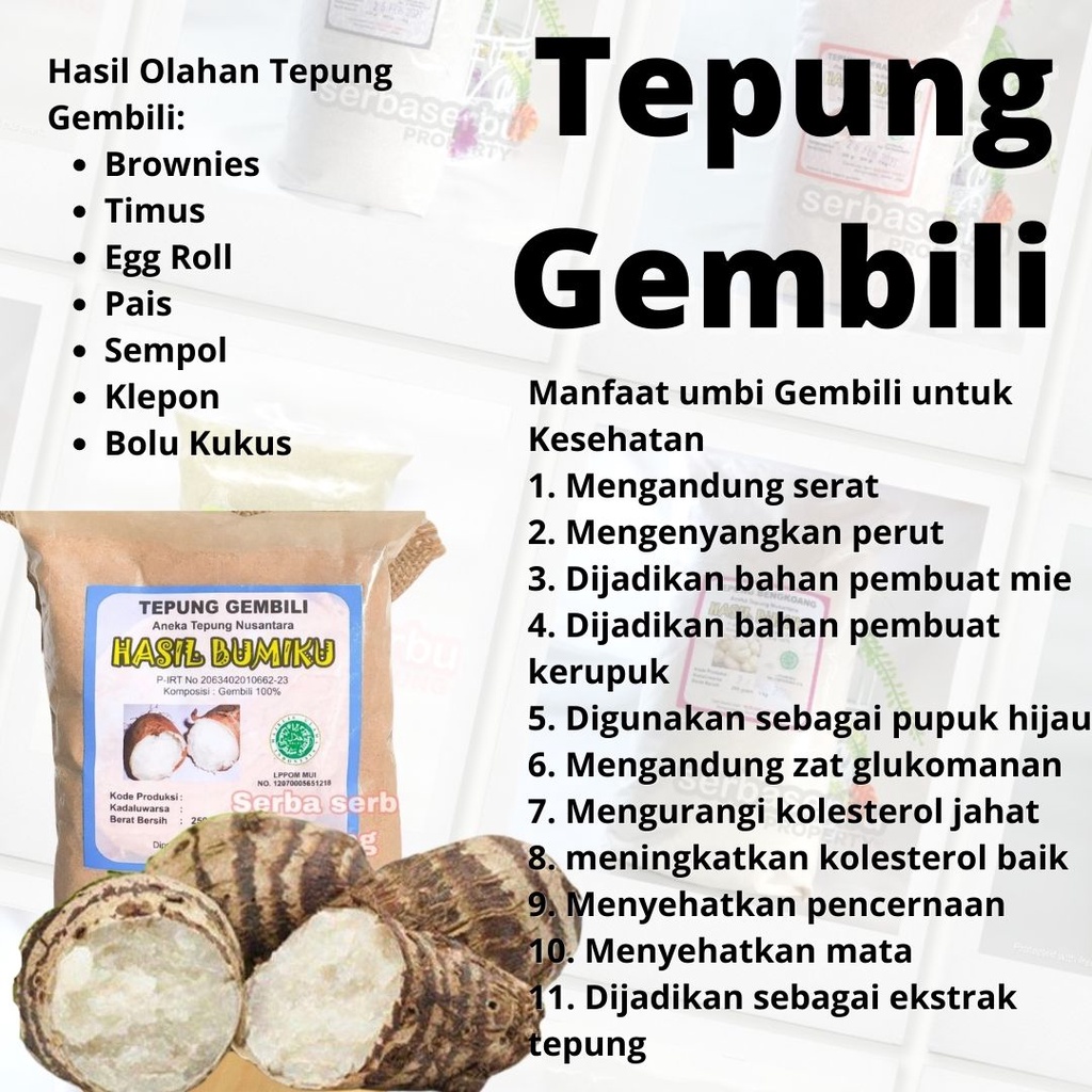 

Tepung Gembili (1 Kg)|Mengurangi kolesterol jahat|Tepung Free Gluten|tepung Organik