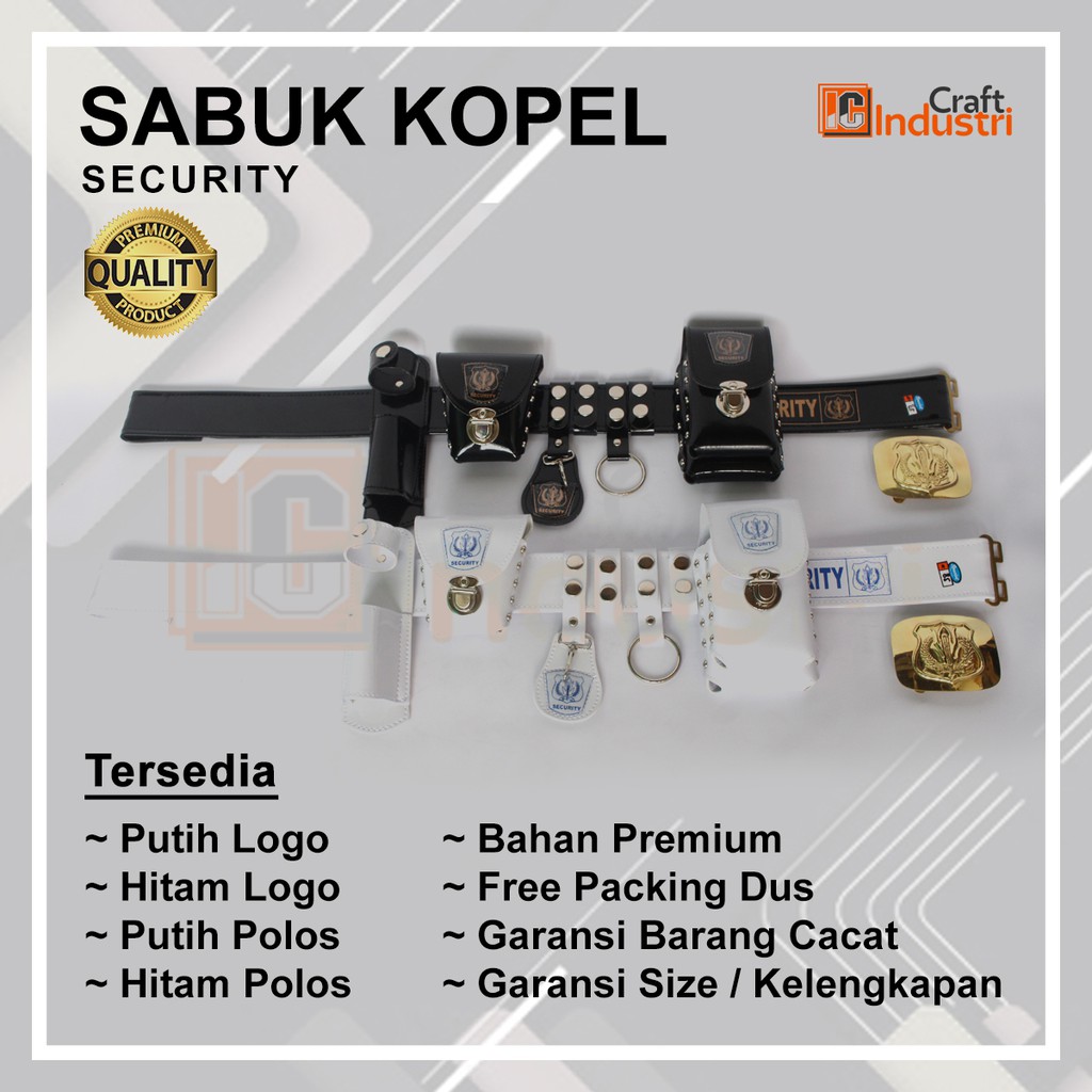 Sabuk Kopel Satpam Security &amp; Bangkol | Perlengkapan Atribut Ikat Pinggang Security Satpam - KS01